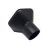 Badger and Dodo Coffee Roasters: The Aeropress Replacement Funnel is a black plastic vacuum cleaner nozzle with a wide, flat opening and cylindrical attachment. Its perfect for replacing funnels to efficiently remove dust and debris from surfaces, enhancing your cleaning accessories collection.