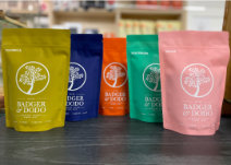 some badger and dodo coffee bags